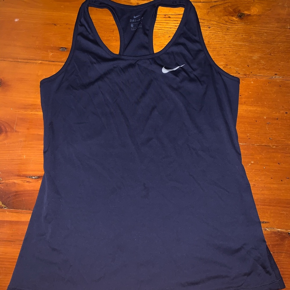 Navy blue nike tank top